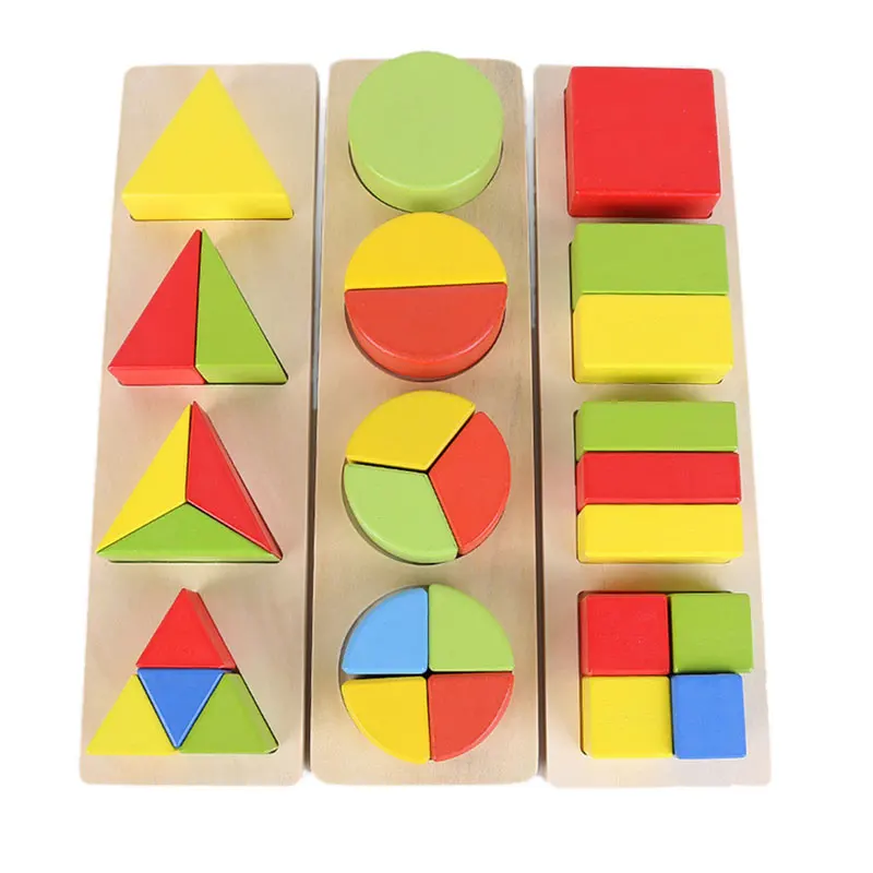 

Game Kids Toys Wood 3D Puzzle Early Learning Geometric Board Educational Tangram Jigsaw Puzzles For Children 2018 ME3164H