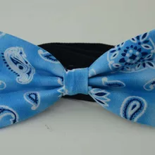 Цветы и «огурцы» Пейсли мужской галстук-бабочка, галстуки-бабочки для мальчиков, галстук-бабочка, pretied, синий бант-бабочка; галстук-бант, галстуки для мужчин, Женский Галстук