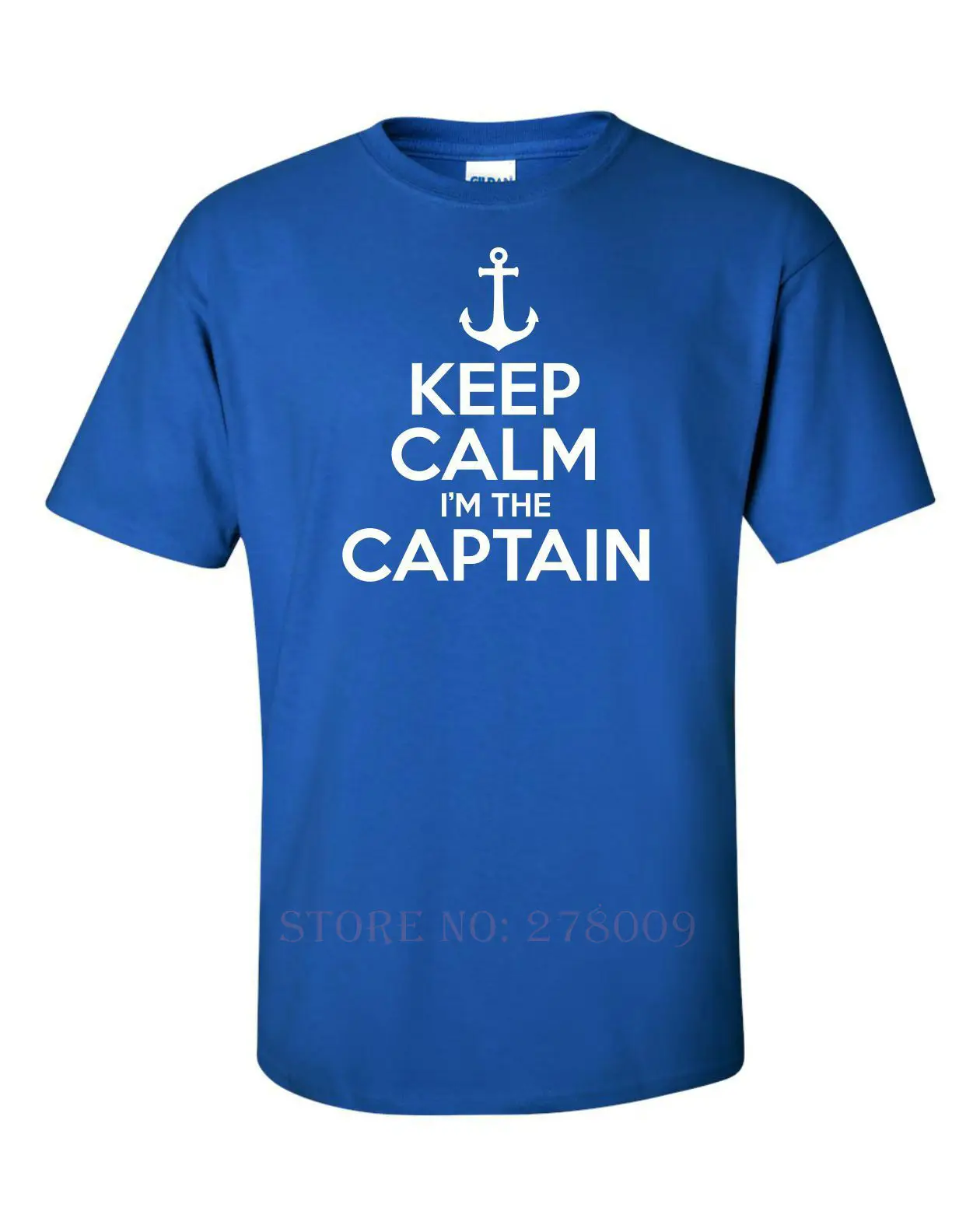 KEEP CALM I'M THE CAPTAIN забавная Мужская футболка подарок лодка парусник морской