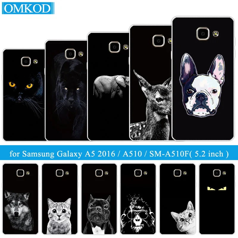 

5.2 inch Gloomy Fundas For Galaxy A5 2016/A510F Soft TPU Silicone Coque Transparent For Samsung A 5 2016 A 510F Phone Cases