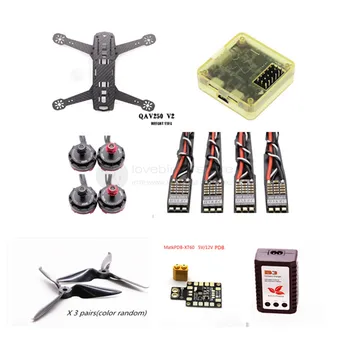 

DIY FPV mini drone QAV250 V2 quadcopter kit CC3D flight control combos