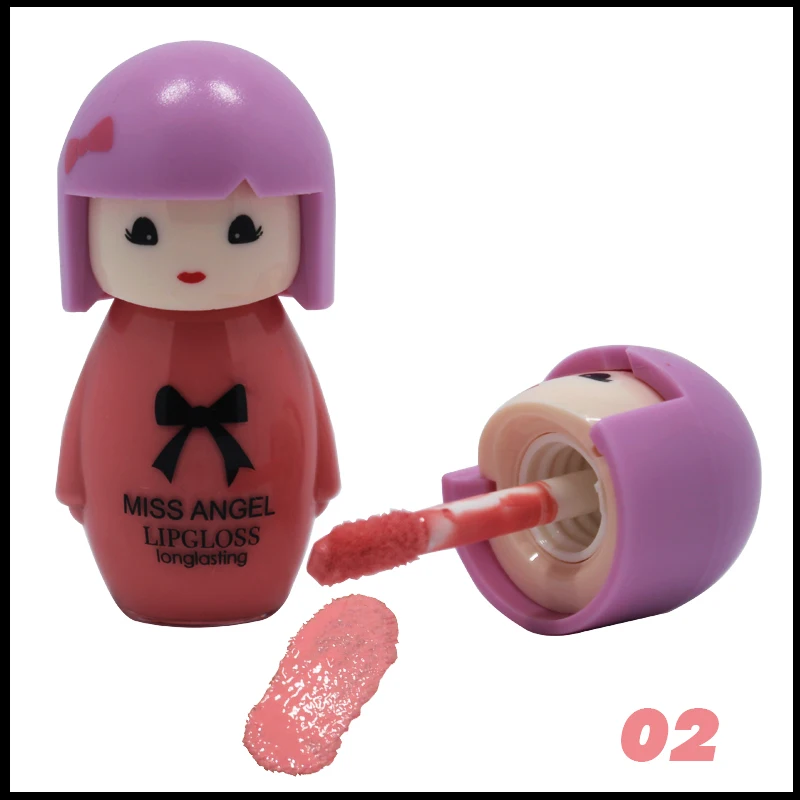 Doll Girl waterproof lip gloss longlasting lip stick lovely make up 12 colors