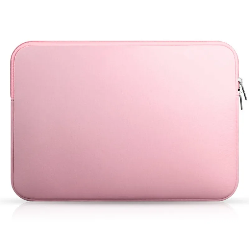 Чехол на молнии для ноутбука Macbook AIR PRO retina 1" 12" 1" 14" 1" 15,6 дюймов Сумка для ноутбука 6121wn - Цвет: Розовый