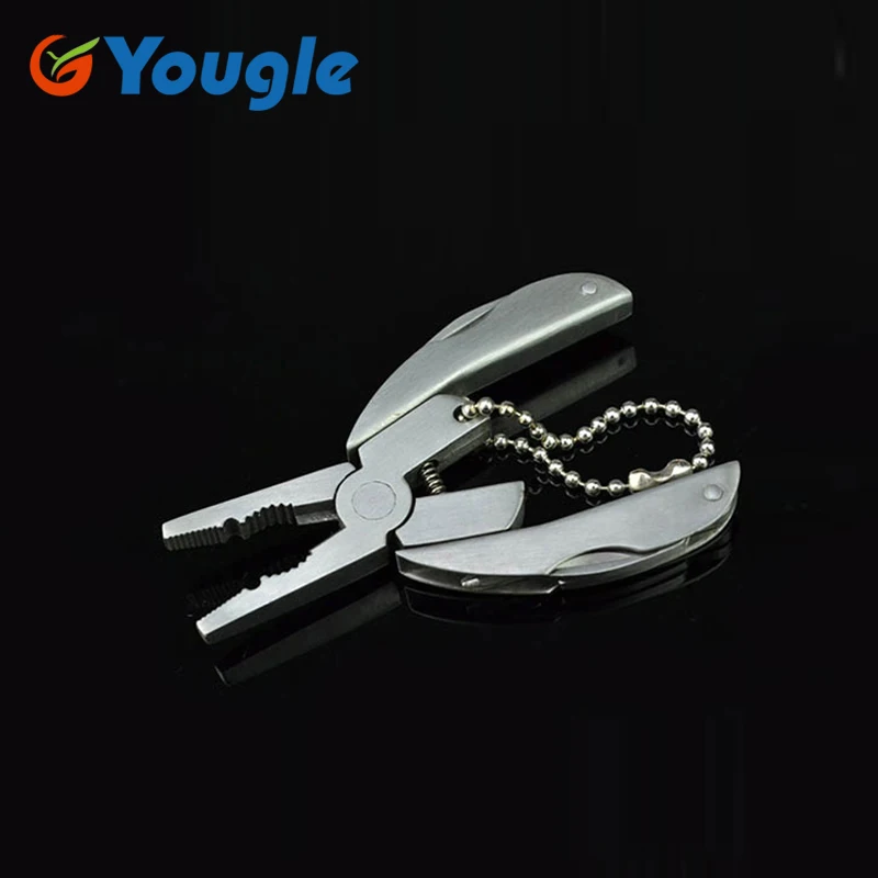 

YOUGLE Portable Powerful 6 in 1 Mini Plier Pliers Multi function Multifunctional Tool Tools Key Chain Screwdriver Files Knife