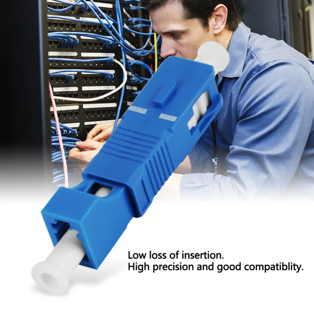 

High Precision SC APC Male to LC Female Single Mode Fiber Optic Hybrid Optical transfer Adaptor Converter for telecom network