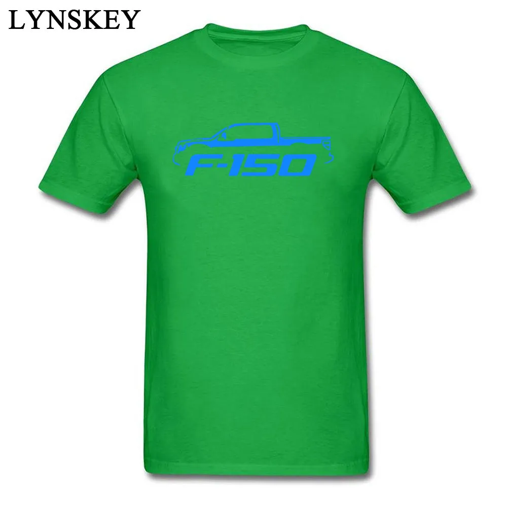 100% Cotton Men Short Sleeve Tops T Shirt Casual Unique Summer Autumn T-shirts Personalized Fashion Round Collar Clothing Shirt 2009-14 Ford F150 Pickup Truck Blue Classic Color green