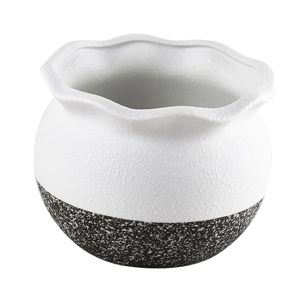 12.5cm Ceramic Flower Pot Succulent Cactus Plant Container Planter Bonsai Pots Home Desk Tabletop Decor