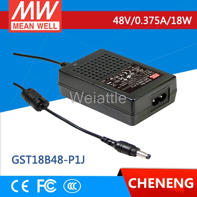 Средний проверенный GST18B48-P1J 48 V 0.375A meanwell GST18B 48 V 18 W Industrial Высокая надежность промышленный адаптер