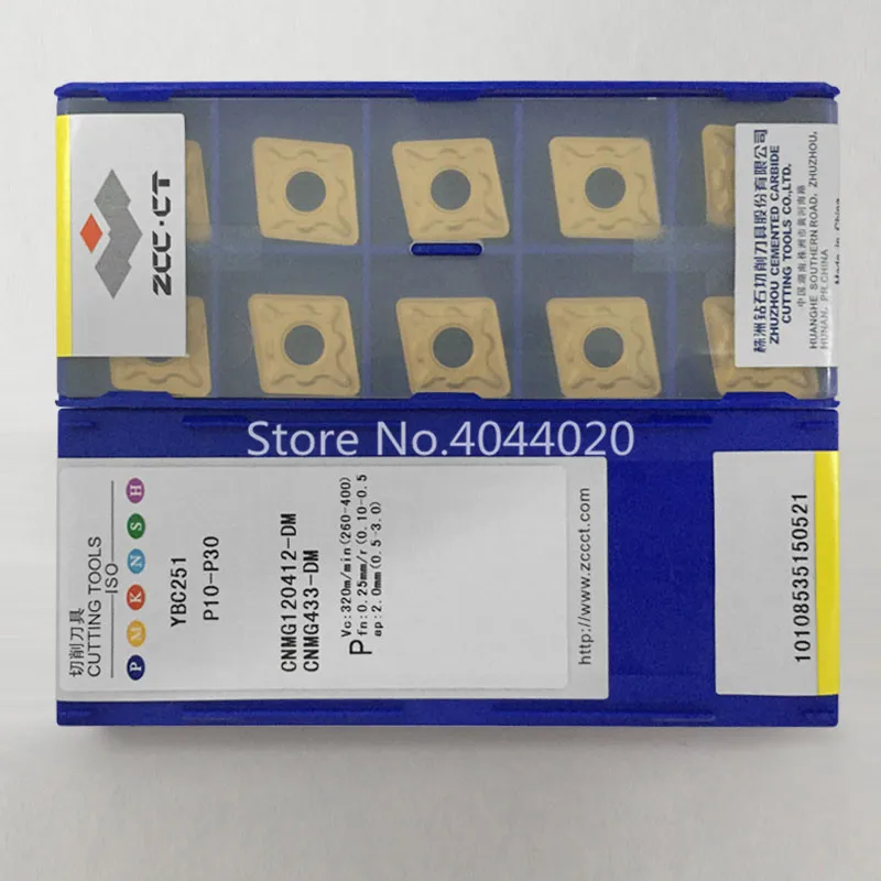 CNMG433-DM YBC152 10pcs ZCC.CT CNMG120412-DM YBC152