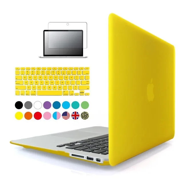 Чехол 3 в 1 для Apple macbook Air Pro Retina 11 12 13 14 15 6 bar Матовый Жесткий ноутбука|Сумки и чехлы