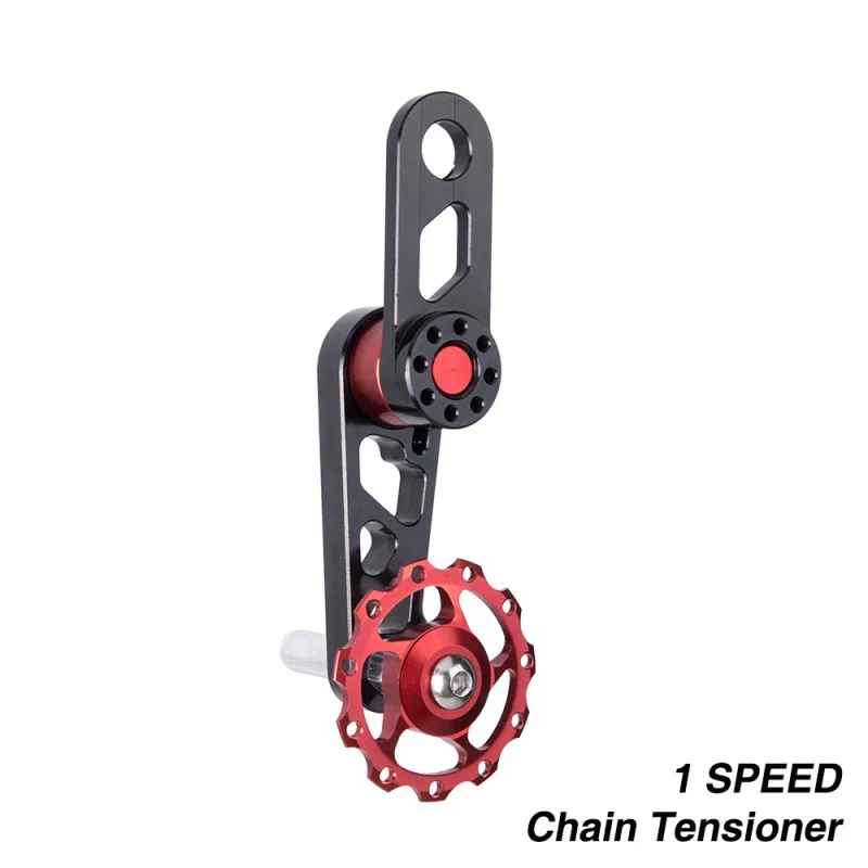 Top 120x54mm Aluminium Alloy Cycling Single Speed Chain Tensioner MTB Bicycle Chain Replacement Prevent Chain Falling Off 3