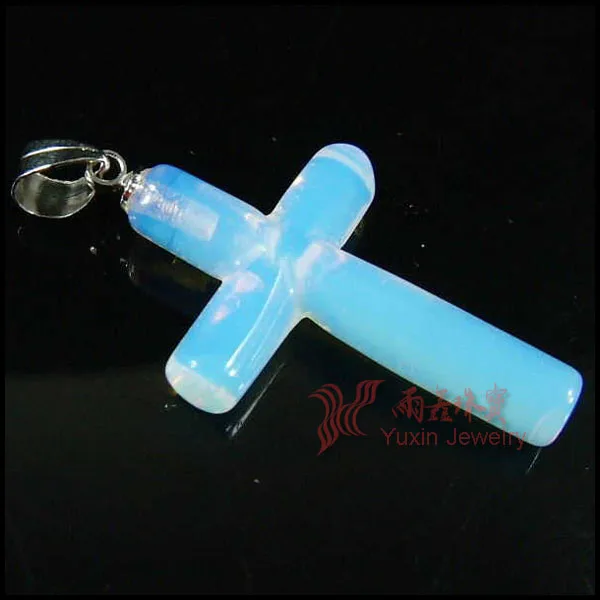 

2019 New Arrival !! Beautiful Fashion Natural Opal Cross Pendants Charms Stone for Necklace Making Jewelry Pendant Classic Cross