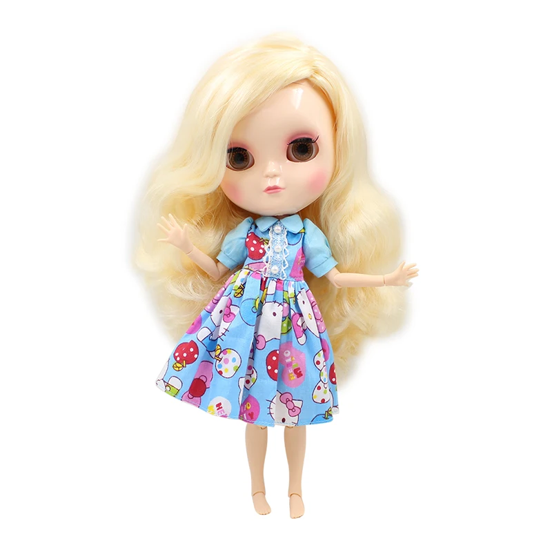 

ICY DOLL with small breast azone body Free shipping fortune days 230BL313340 blonde hair Side part 30cm