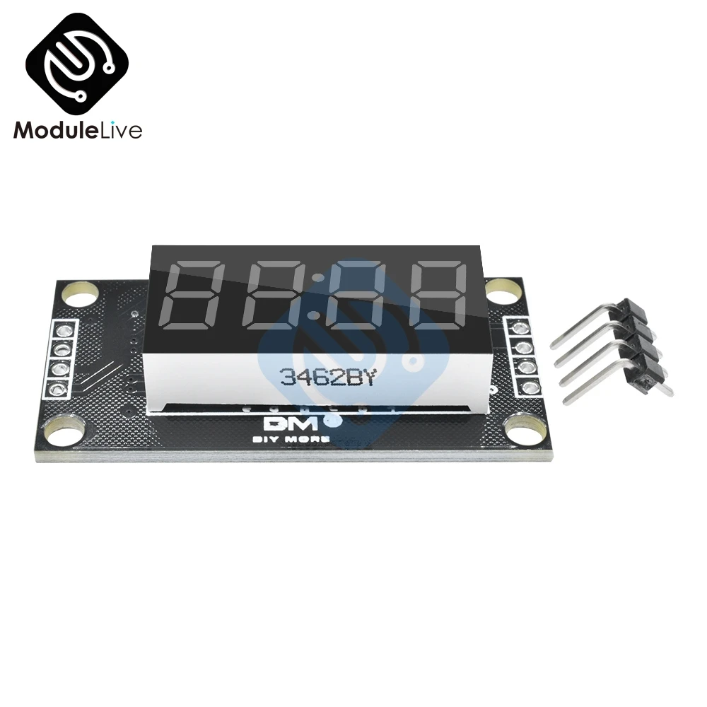 4-цифровой 4 цифры Дисплей модуль для Arduino с часами 0,36 дюйма 0,36 ''7 сегментов Дисплей трубка Белый светодиодный доска TM1637 модуль