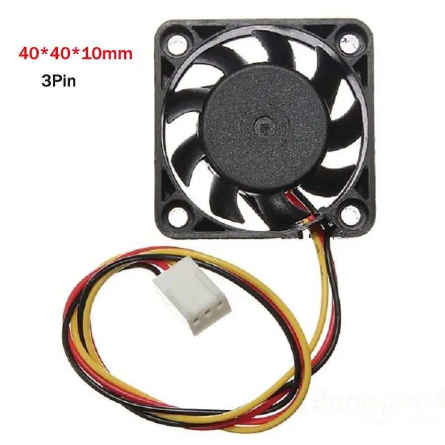

12V Mini Cooling Computer Fan - Small 40mm x 10mm DC Brushless 3-pin_KXL0804