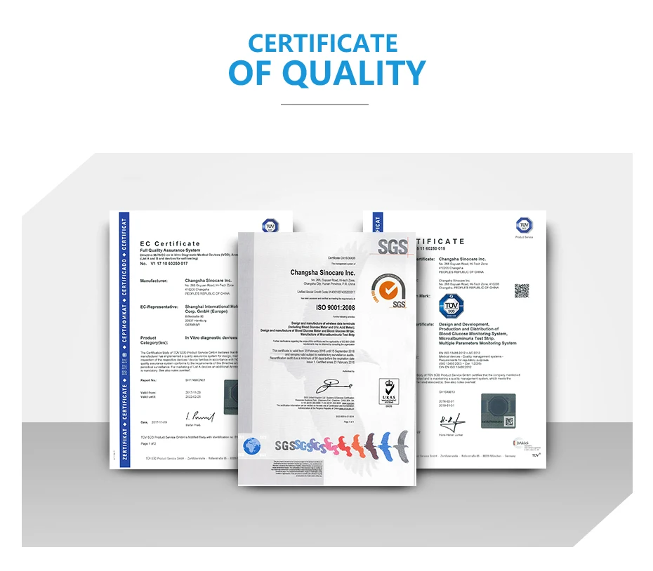 Sinocare safe acce medidor de glicose no