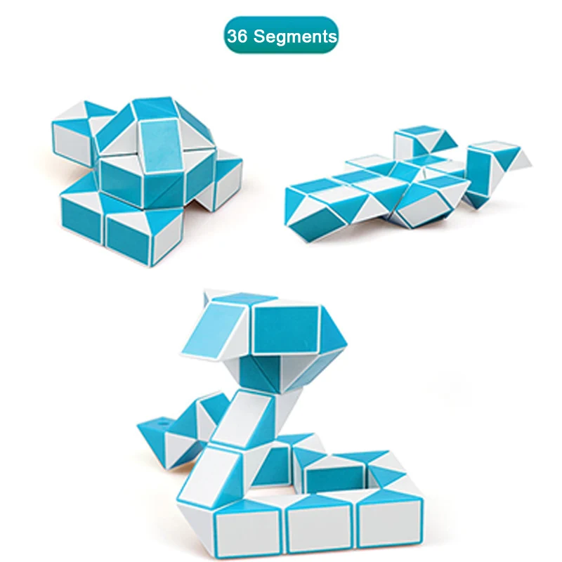 QIYI 72 сегментов волшебный пазл-Змея Куб изменение формы линейка для поделок блок Cubo Magico творчество для детей раннее образование игрушки