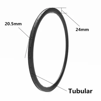 

Road Bike Rims Bicycle Wheels 700C Carbon Fiber T800 Tubular 24mm Depth 20.5mm Width Basalt Brake High Temperature Brakeing Ring