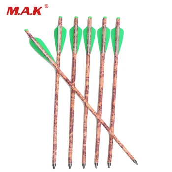 

20 Inches 6/12/24 Pcs Mixed Carbon Crossbow Arrow Outside Diameter 8.8mm with Replaceable Arrowhead for Hunting Shooting