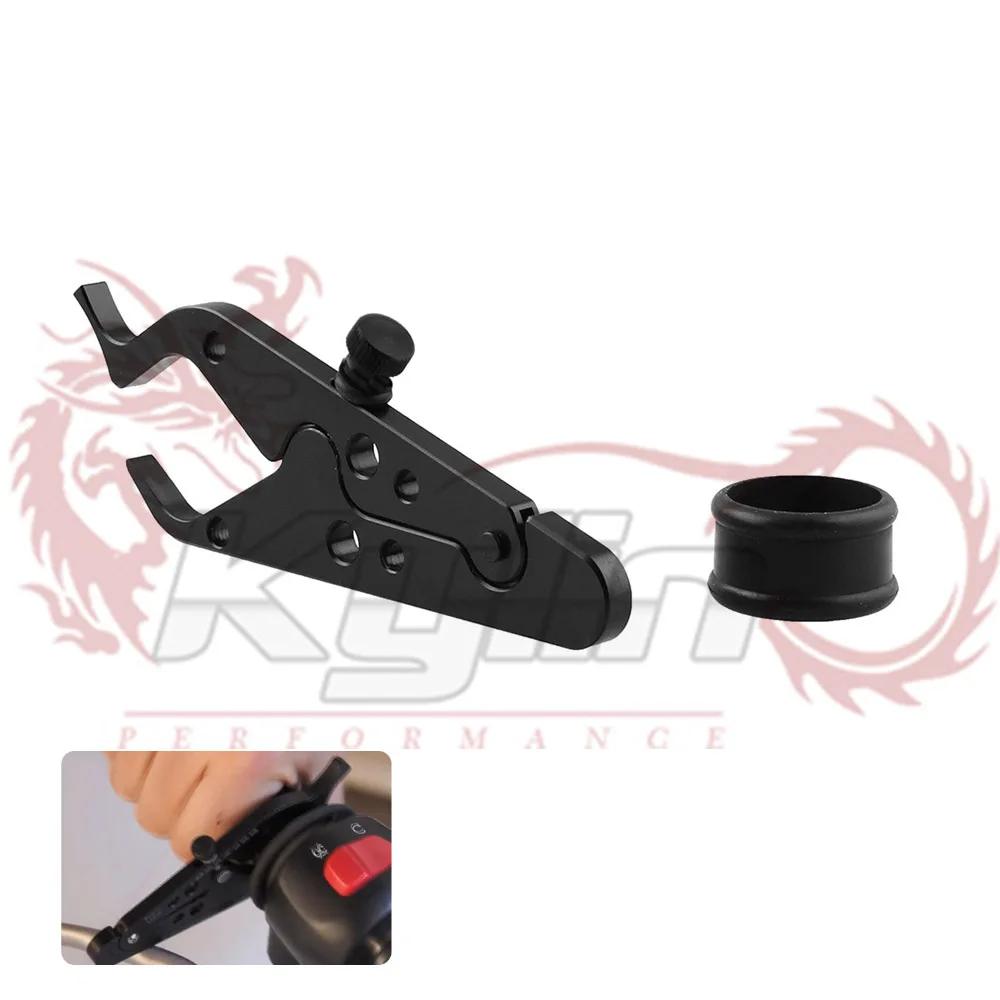 

Universal Motorcycle Adventure Cruise Throttle Clamp With Rubber Ring Handlebar Black Scooter Cruise Control Assist MB-OT312