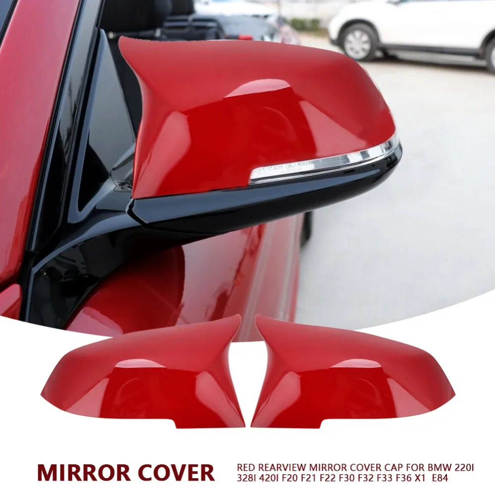 

1 Pair Rearview Mirror Cover Cap for BMW 220i 328i 420i F20 F21 F22 F30 F32 F33 F36 X1 E84 Car Mirror Cover Car Accessories New