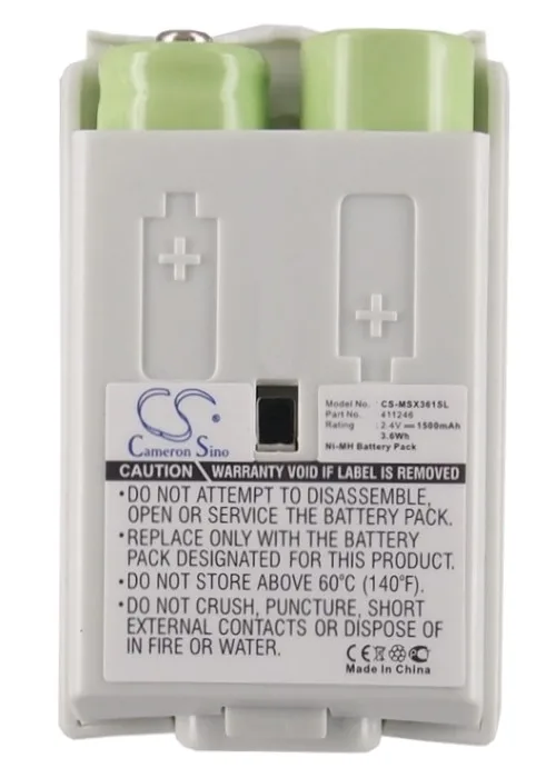 Cameron Sino 1500mAh аккумулятор 411246 для microsoft Xbox 360 тонкий беспроводной контроллер