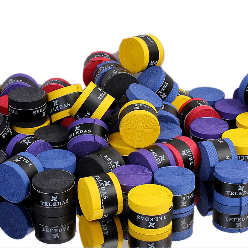 

5PCS Tennis Racket Grips Anti Slip Sweat Absorbed Wraps Tape Badminton Squash Racket Grab Handle Cover Bandage Strap Fishing Rod