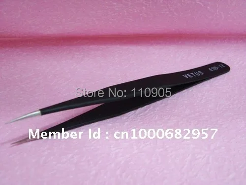 

5pcs/lot False eyelash tweezers & Straight tweezer for eyelash extension and for clipping diamond