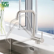 FLG Flexible font b Kitchen b font font b Faucet b font Single Handle 304 Stainless