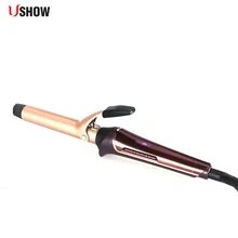 Новое поступление 25 мм конусная БОЧКА ПРОФЕССИОНАЛЬНЫЙ, нано, титановый бигуди для волос с ЖК-дисплей вращающаяся плойка палочка подарок
