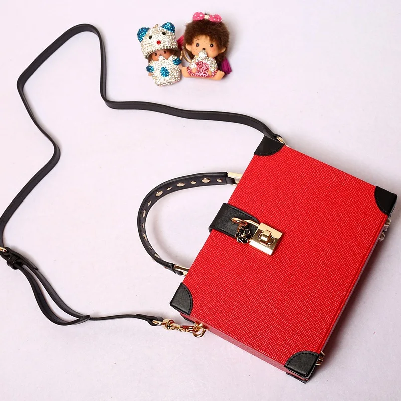 

Female Bag Flap Box Shoulder Bag Women's Handbags Crossbody Bag Real Split Leather Luxury Desinger Lock Cow Hide Quality