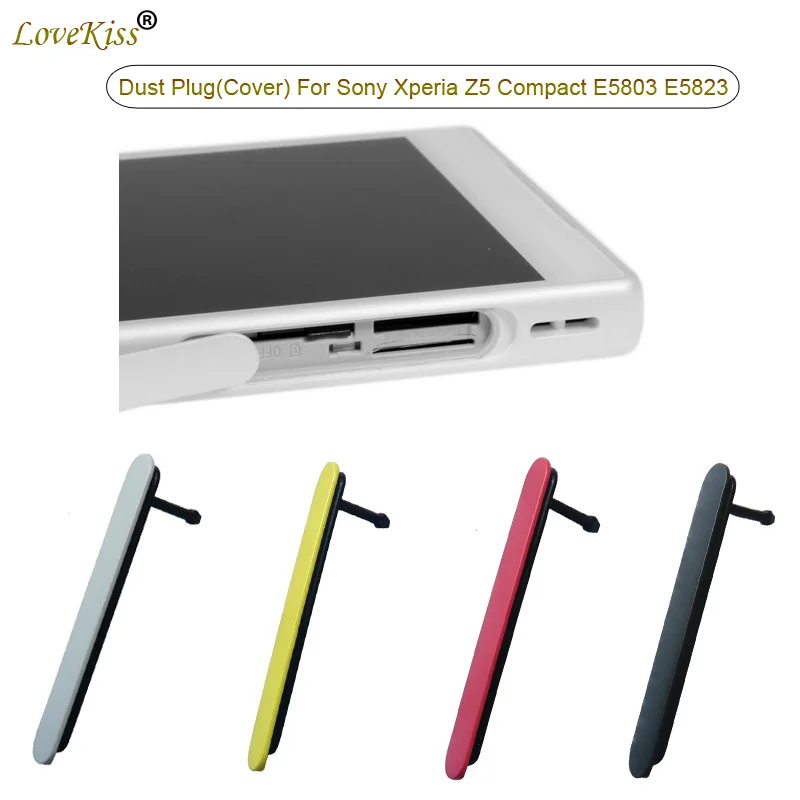 

Micro SD SIM Card Port Slot Block Cover For Sony Xperia Z5 Compact Z5 mini E5803 E5823 Dust Cover Plug Dust-Proof Case Bumper
