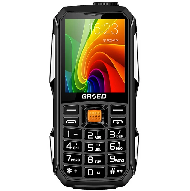 

Russian Unlocked , Arabic Spanish 6800mAh Dual SIM Card Tachograph power bank Rugged shockproof mobile phone P295