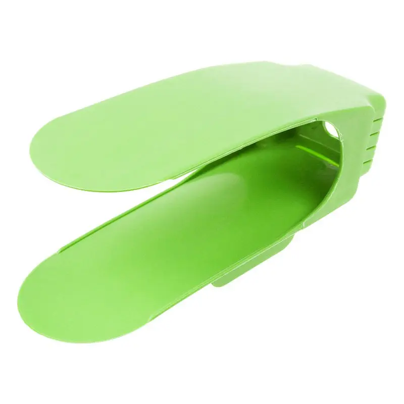 Современная двойная стойка для обуви 25*9,5 см - Цвет: Light Green