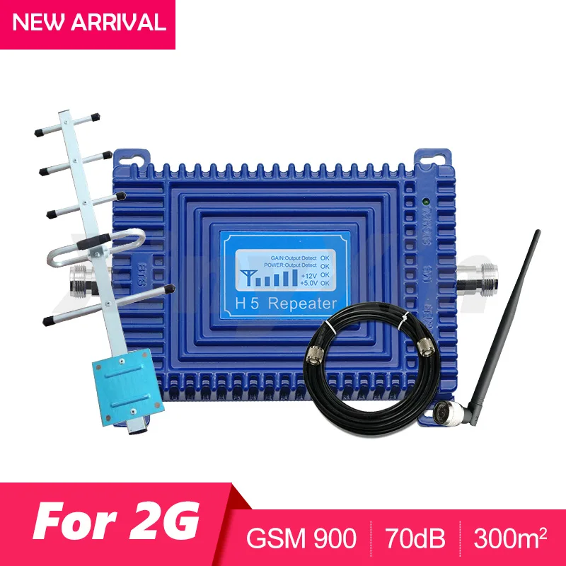 

GSM Signal Booster Mobile Cell Phone GSM Signal Repeater GSM 900MHZ Signal Amplifier with LCD display yagi Antenna Set