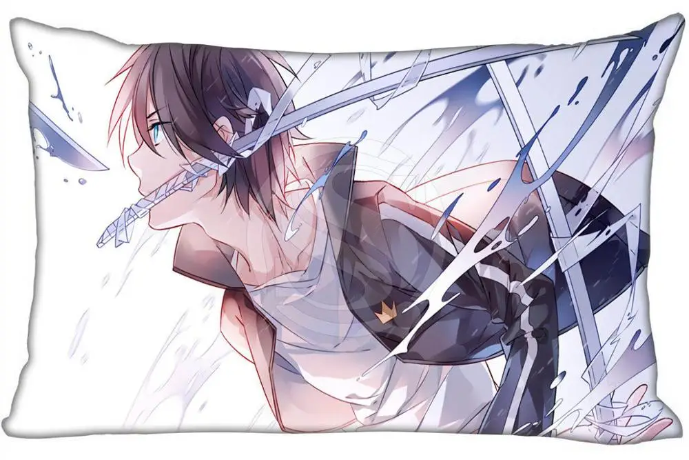 Лидер продаж наволочка Noragami на заказ на молнии Прямоугольная подушка чехлы размер 35x45 см(с одной стороны) WT#905& as37 - Цвет: Белый