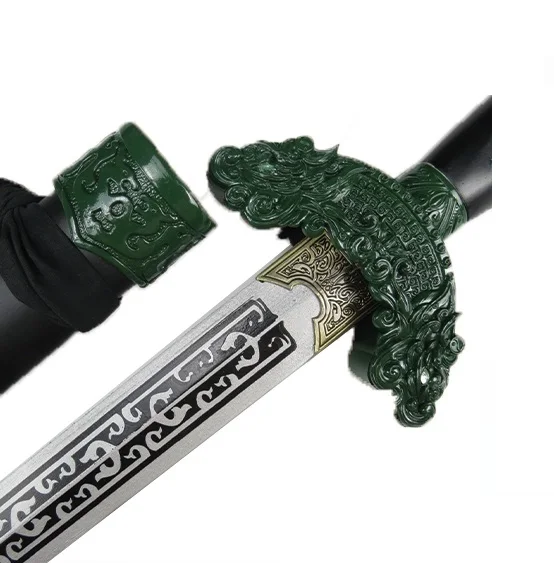 S4401 CHOW YUN FAT CROUCHING TIGER HIDDEN DRAGON GREEN DESTINY WOOD SWORD W/ FULL ENGRAVINGS 41