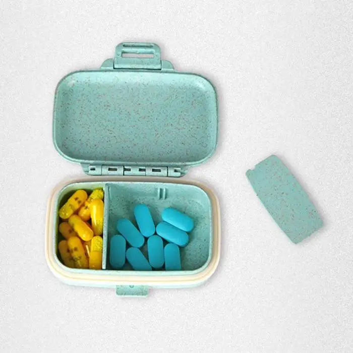 Хит, портативный чехол для таблеток, 3 отделения, дорожный контейнер для хранения витамина, органайзер для лекарств, дропшиппинг, DFA