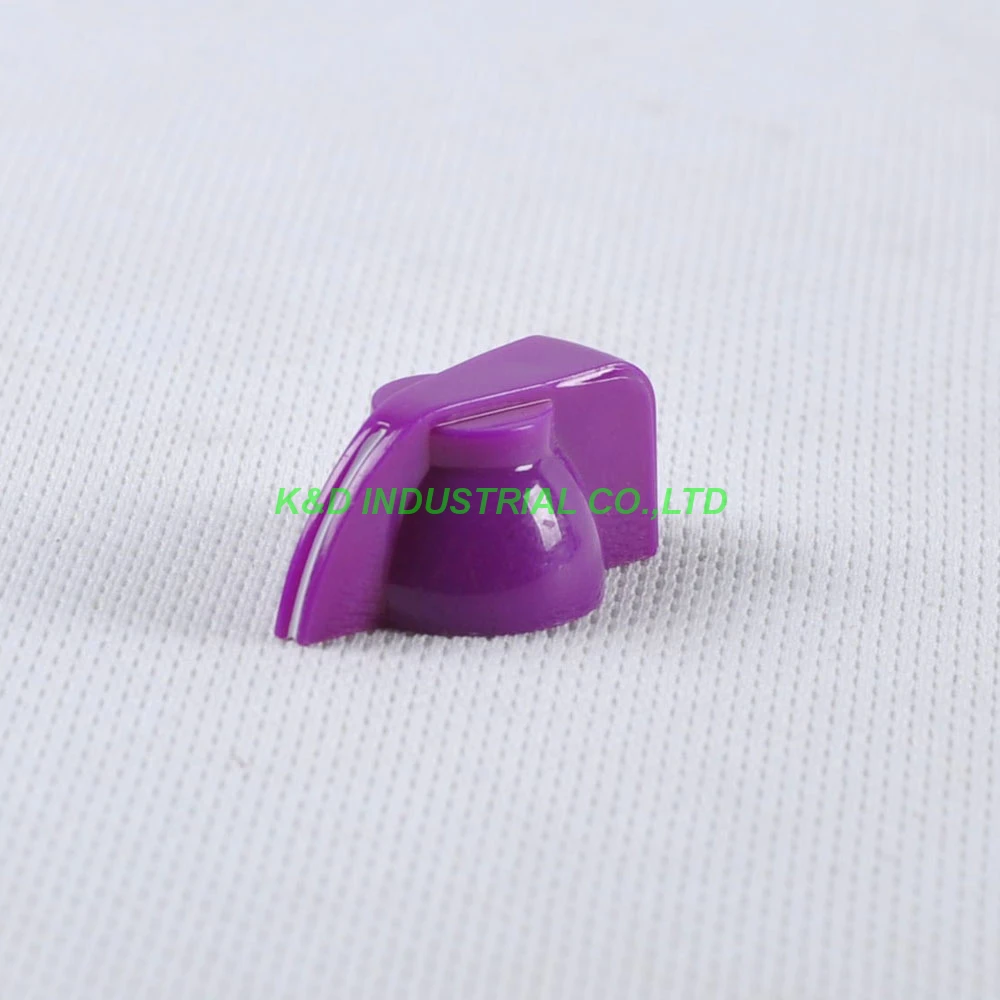 10pcs Colorful Rotary Volume Purple Control Vintage Plastic Knob 32x14mm for 6.35mm Shaft