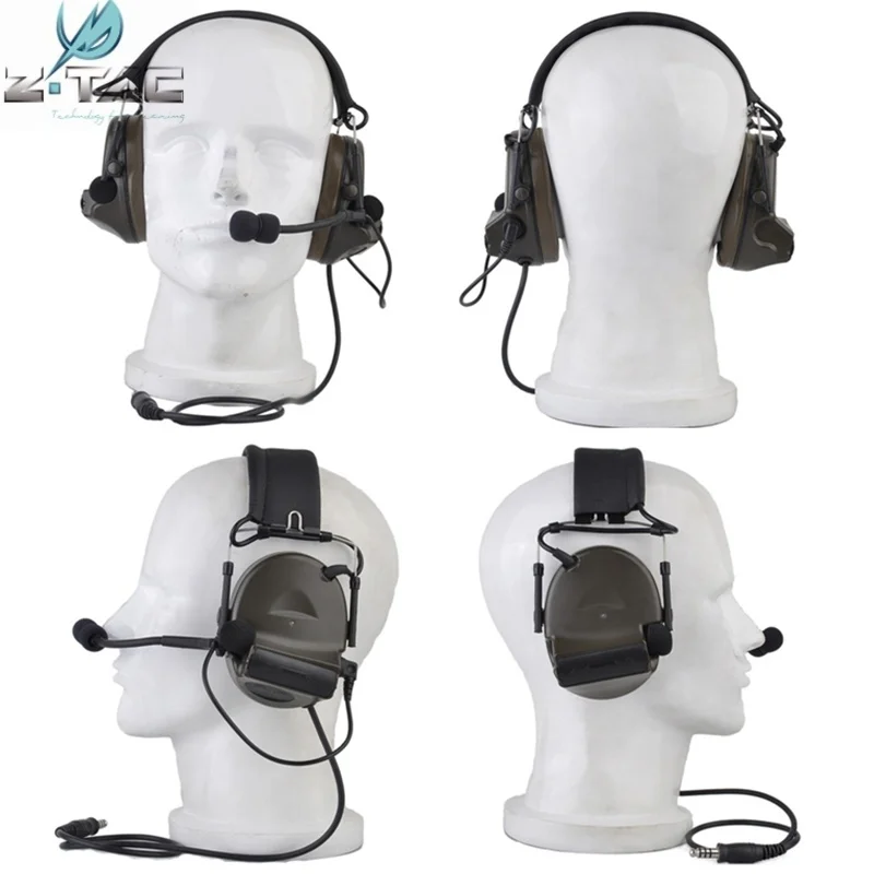 Protetor de Fone de Ouvido Fone de Ouvido Tactical Softair Comtac ii Headset Noise Cancelling Militar Airsoft Paintball Caça z Z041 10 Noise Cancelling Militar Airsoft Paintball Caça Protetor