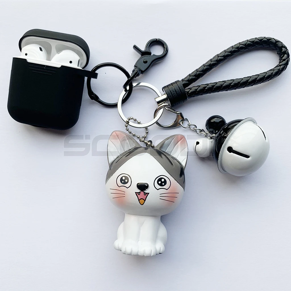 Cat2 Силиконовый чехол с изображением единорога для Apple Airpods, чехол, милые декоративные аксессуары, защитный чехол для наушников с Bluetooth - Цвет: Cat2