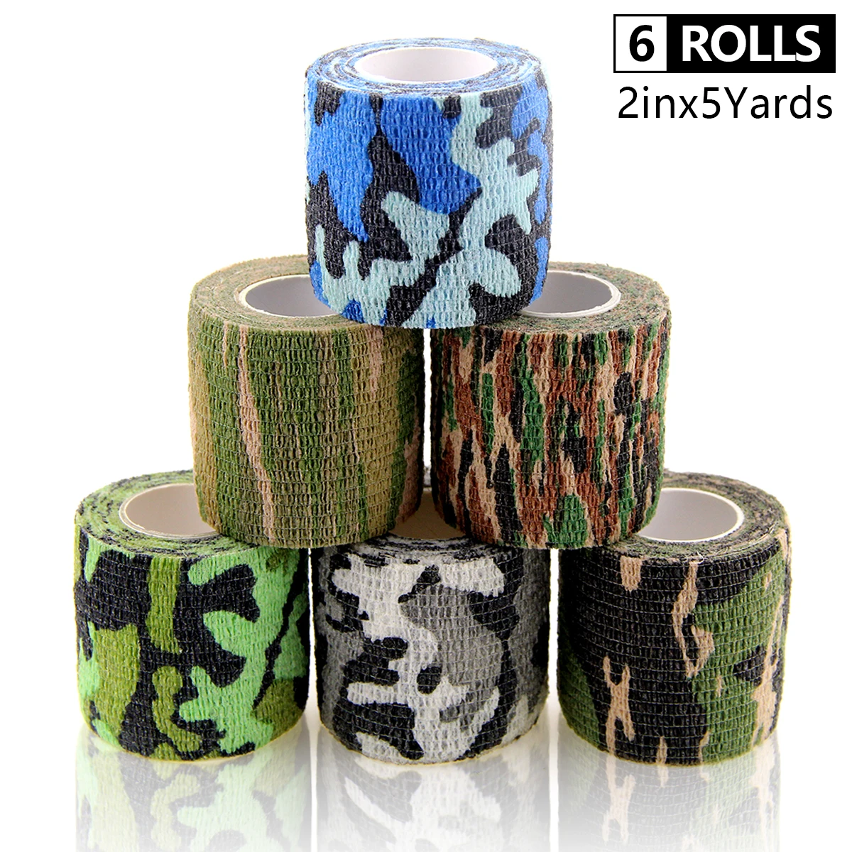 

Self Adhesive Bandage breathable nonwoven medical Mix Camo Tape for Ankle