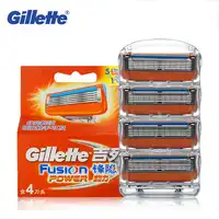 Original Gillette Fusion Power Razor Electric Shaving Razor Blades Shaving Razor Shaving Blades Razor Blade Shaver Shave 4 Pcs