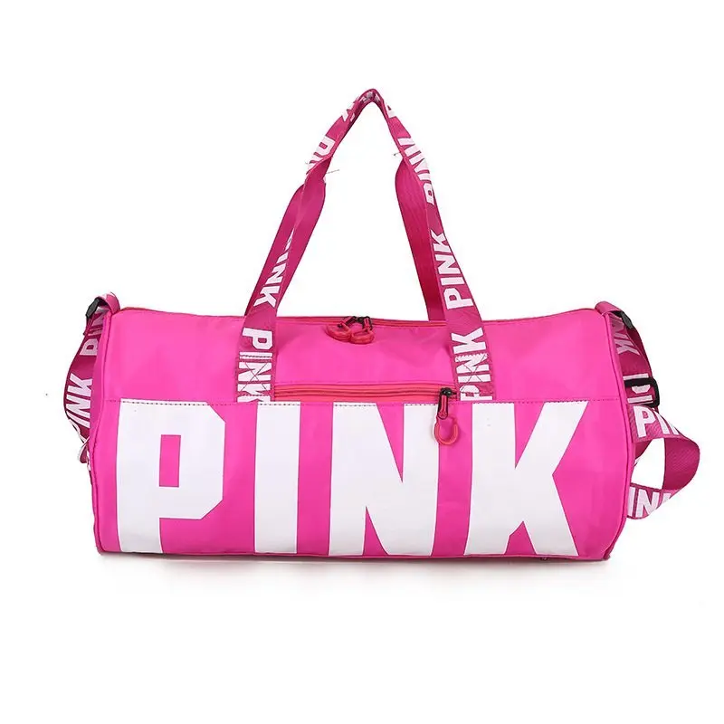 

Fashion Ladies Travel Bag Portable Large Capacity Waterproof Pink Sequins Shoulder Bag Women Handbag Duffle Bag Packing Cubes