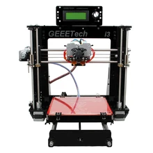 Dual Extruder I3 3D Printer DIY KIT Double nozzles LCD 2004 200 200 180mm
