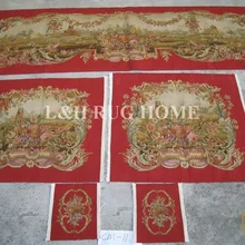 Французский Aubusson ручной Шелковый чехол для дивана и кресла 1:4 с руками