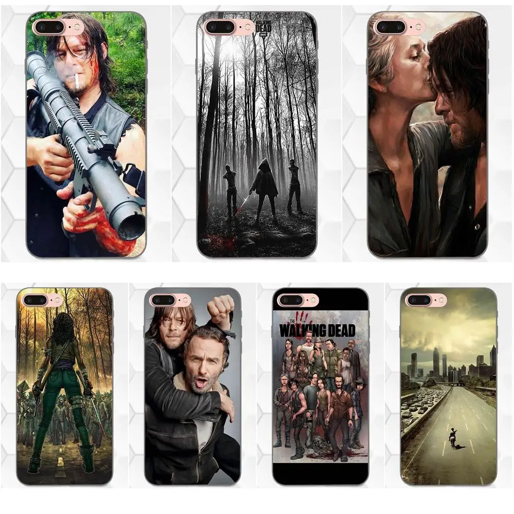 Walking Dead For Apple iPhone X XS Max XR 4 4S 5 5S SE 6 6S 7 8 Plus Soft Cover Cell Phone Cases | Мобильные телефоны и