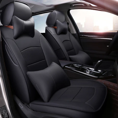 AutoDecorun перфорированной кожи чехлы для Jeep Grand Cherokee аксессуары коровьей пользовательских подходят чехлы на сиденья: 2005 - Название цвета: Black