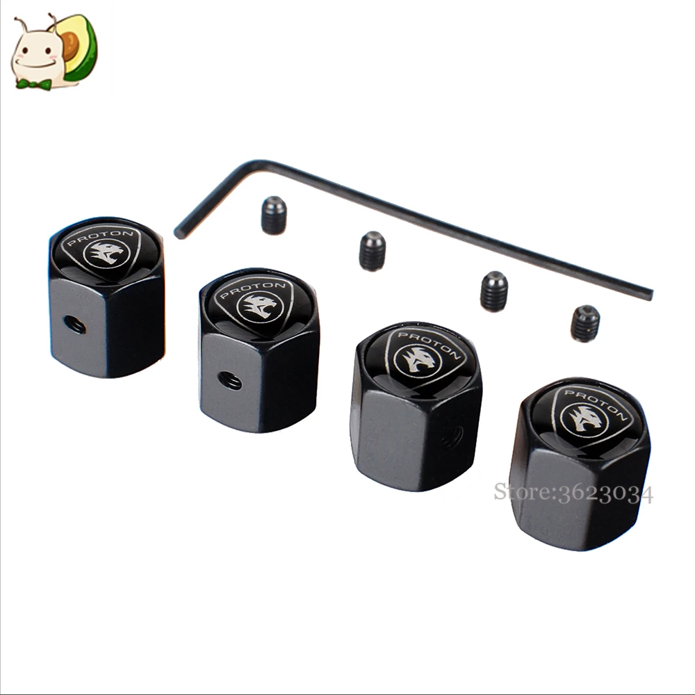 Tire Valve Caps Stem Cover for Proton Waja Wira Exora Persona Satria Savvy  Inspira Perdana Auto Accessories