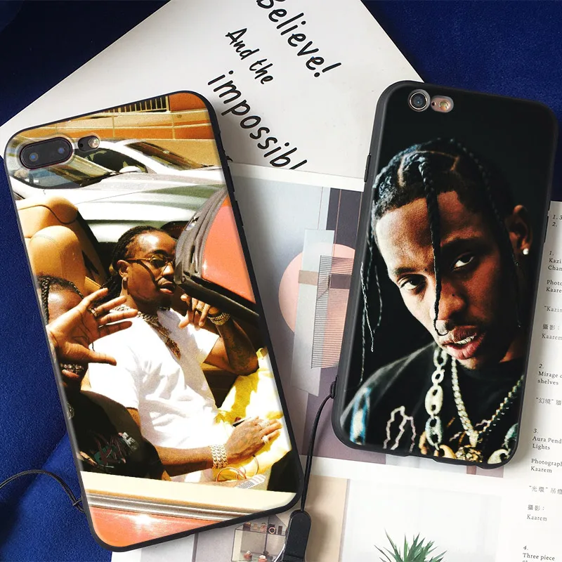 

TRAVIS SCOTT QUAVO RAPPER Soft Silicone Phone Case Cover Shell For Apple iPhone 5 Se 5s 6 6s 6Plus 6sPlus 7 8 7Plus 8Plus X